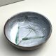 Abstract ceramic glazed pocket bowl, Cecile Dein 1970