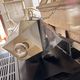 Vintage Space Age Chrome Metal Suspension Chandelier Sciolari
