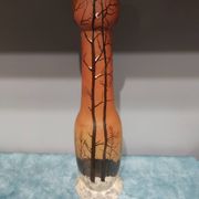 Legras vase with enamel decoration