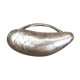 Rond de serviette "moule" métal argenté
