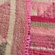 Tapis de couloir vintage tribal rose et vert 2x10, 70x309 cm