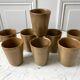 Lot de 8 verres en grès Digoin années 70