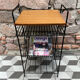 1960s side table with magazine holder