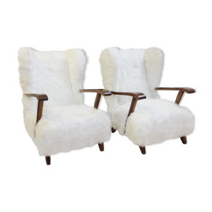Paire de fauteuils en