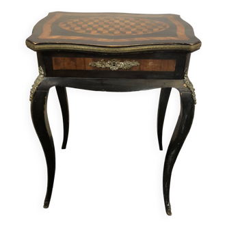 Dressing table / Worker in mercury glass marquetry and bronze fittings