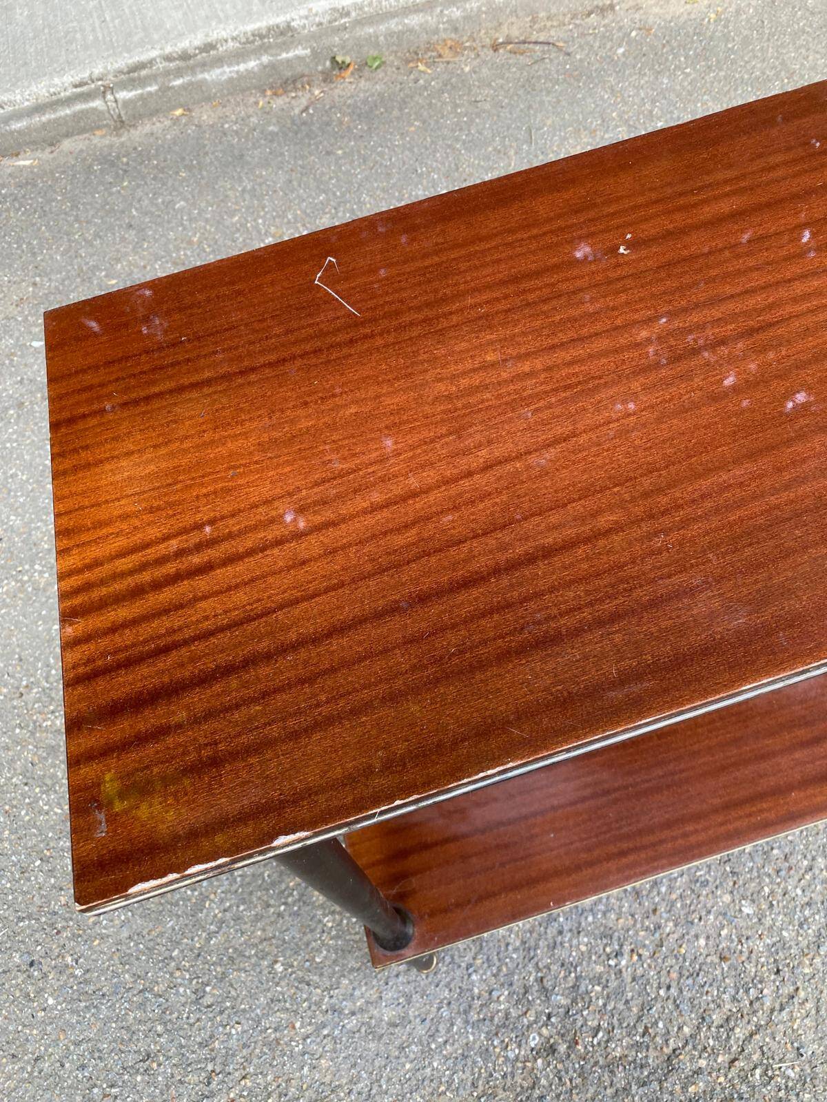 Scandinavian rosewood serving trolley 1960