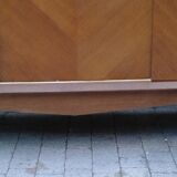 Wardrobe 3 doors sliding vintage feet compass