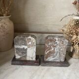 Art Deco marble bookends