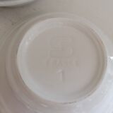 Set of 9 Sarreguemines cups