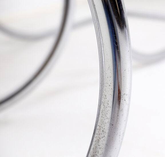 Pair of Cantilever chrome and Wicker Chairs Mies Van der Roye Style