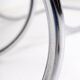 Paire de chaises cantilever en chrome et osier Style Mies Van der Roye