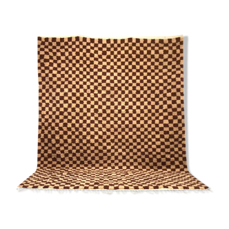 Checkered rug, Moroccan checkered rug, tapis carré, tapis marocain, tapis echecs, wool rug