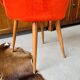 Set of 2 orange moumoute chairs