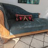 Napoleon III brushed oak daybed