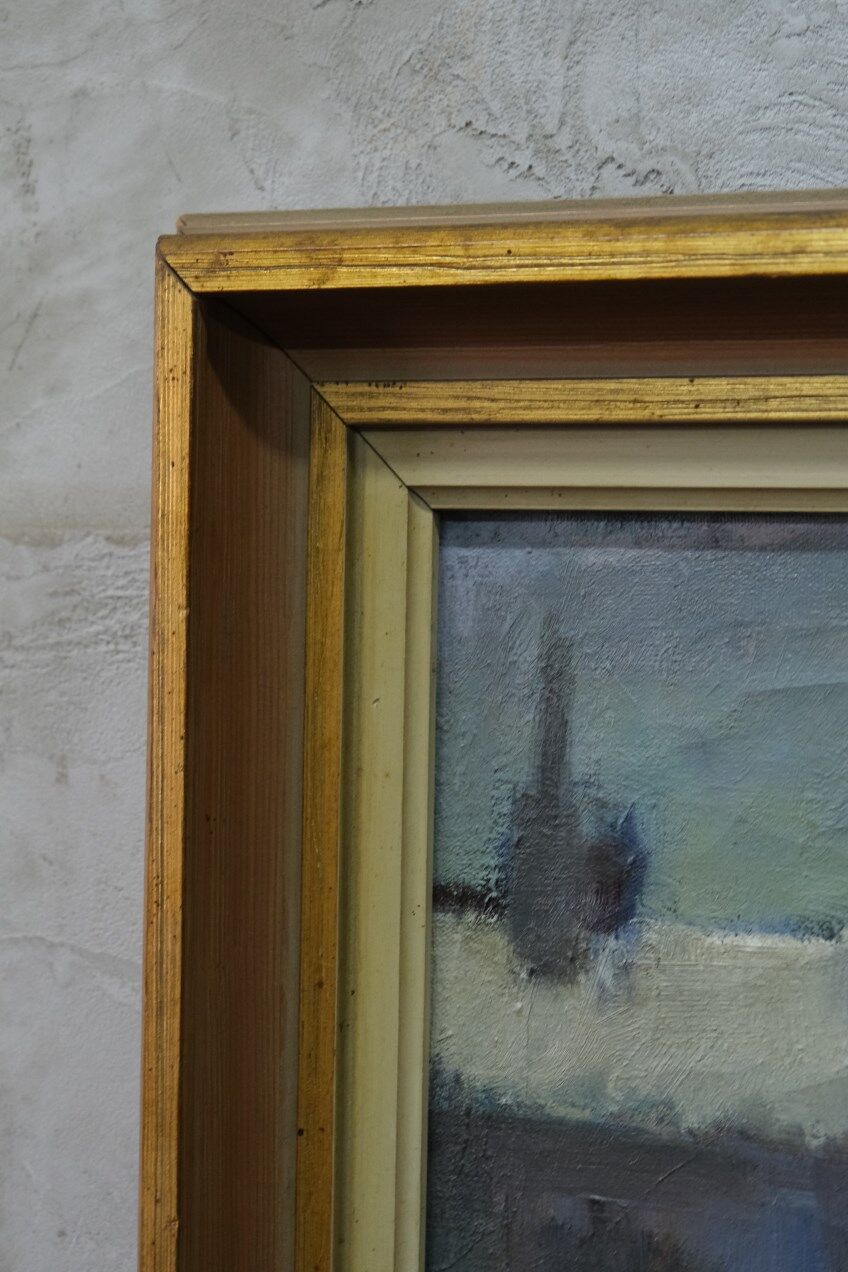 Swedish Artist, Figurative Modern Painting, 1951, Oil on Canvas, Framed