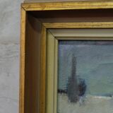 Swedish Artist, Figurative Modern Painting, 1951, Oil on Canvas, Framed
