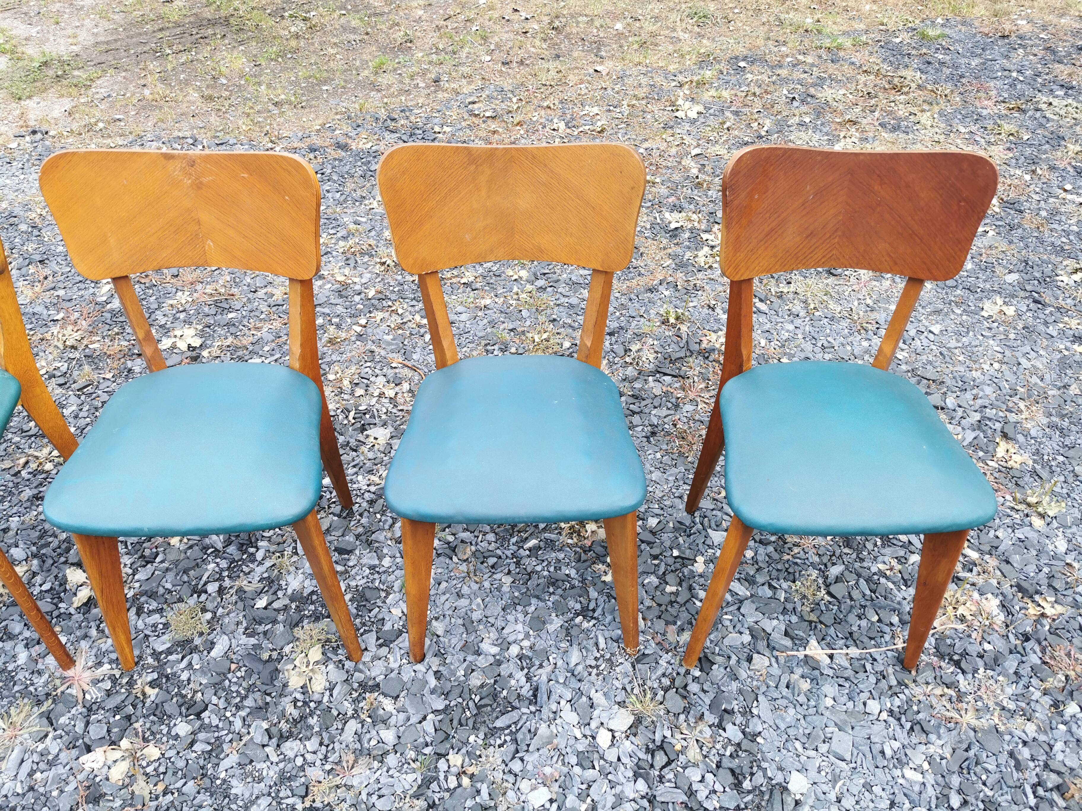 Set 6 vintage chairs