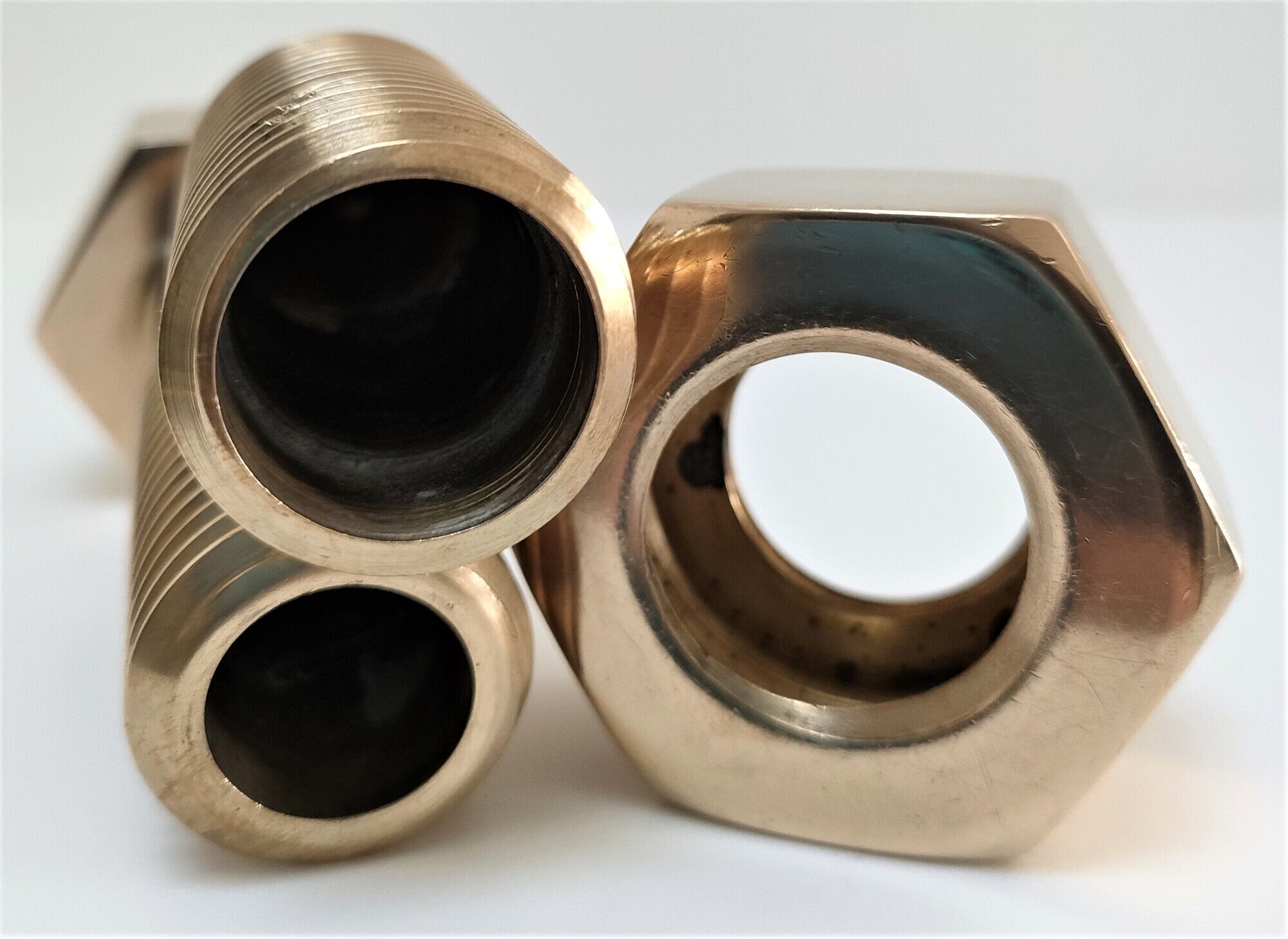 Box case solid brass shape nut bolt design 70s
