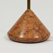 Roberto Pamio Febo floor lamp in marble, brass, and Murano glass by Leucos Italy.