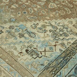 Handmade oriental contemporary 1980s 255 cm x 352 cm beige wool carpet