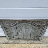 Old Door top trumeau carved wood pediment woodwork