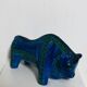 Aldo Londi Bitossi Rimini Taureau Bleu Italie, années 1960