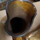 Enamelled terracotta jug