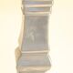 Pair of Satin Finished Pewter Lamp Bases - Tiered Geometric Column