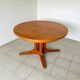 Table à manger ronde en teck Silkeborg avec rallonges