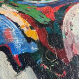 Midcentury abstract composition by Dutch artist Rien Goené (1929 – 2013)