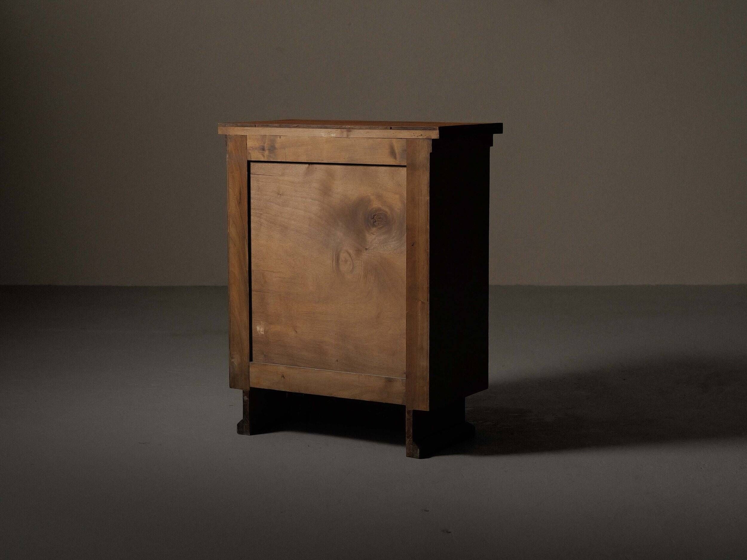 Modernist oak and leather furniture – France, circa 1940