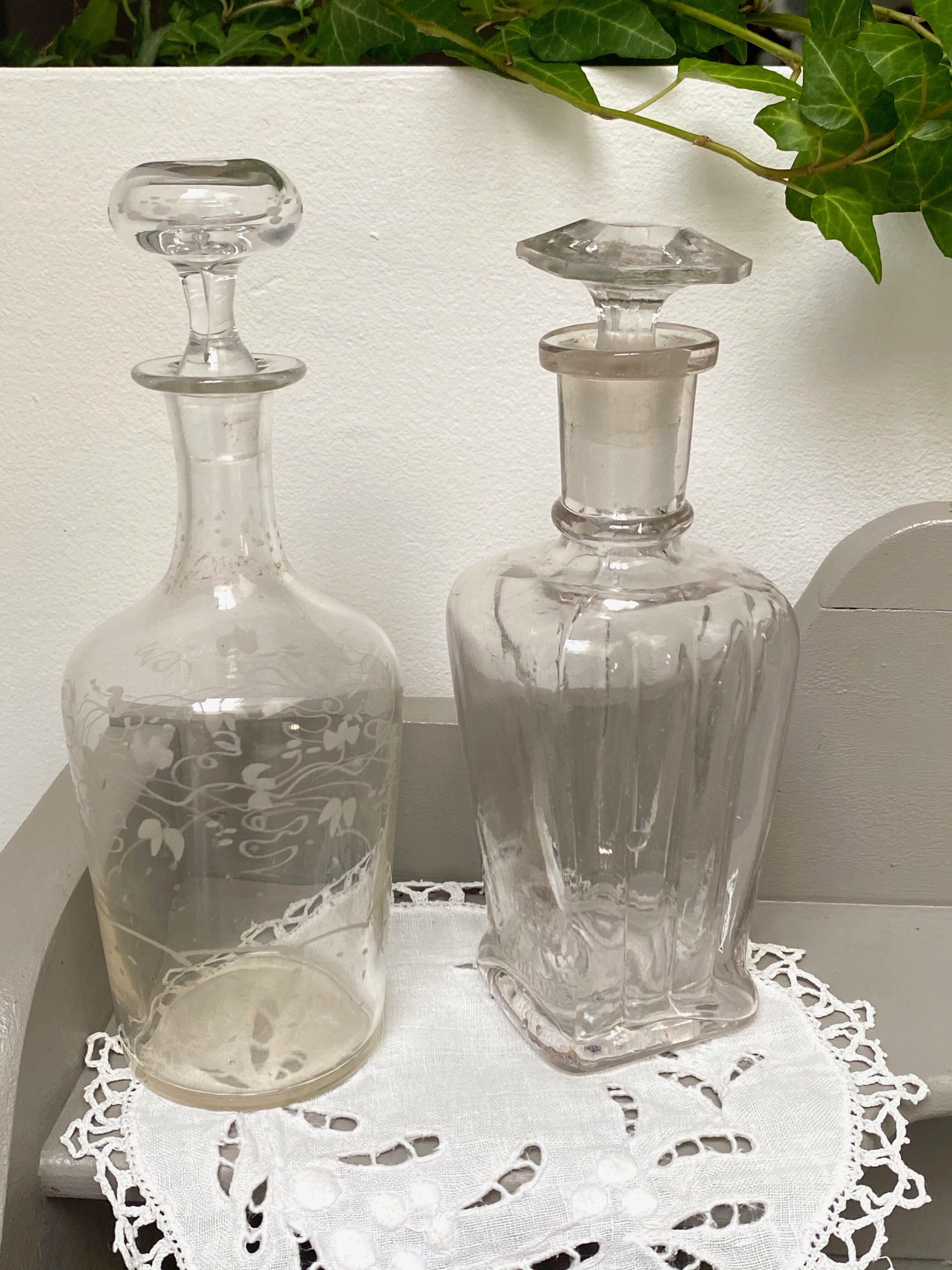 Pair of old vials