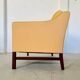 VINTAGE DANISH RETRO SKIPPER 2 PERSON SOFA IN BUTTERMILK LEATHER