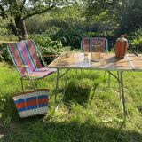 Formica folding camping table