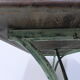 Art nouveau bistro table with cast iron frame
