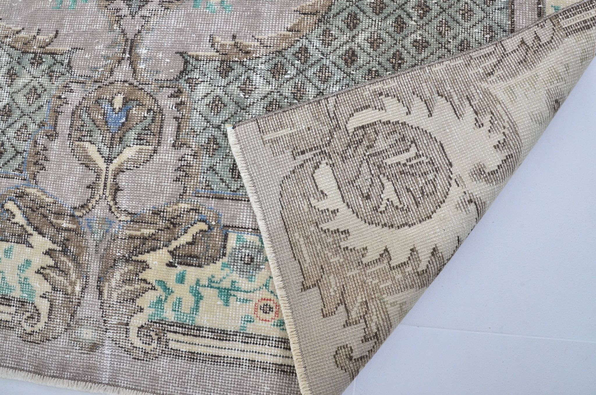 Geometric Tribal Wool Vintage Rug
