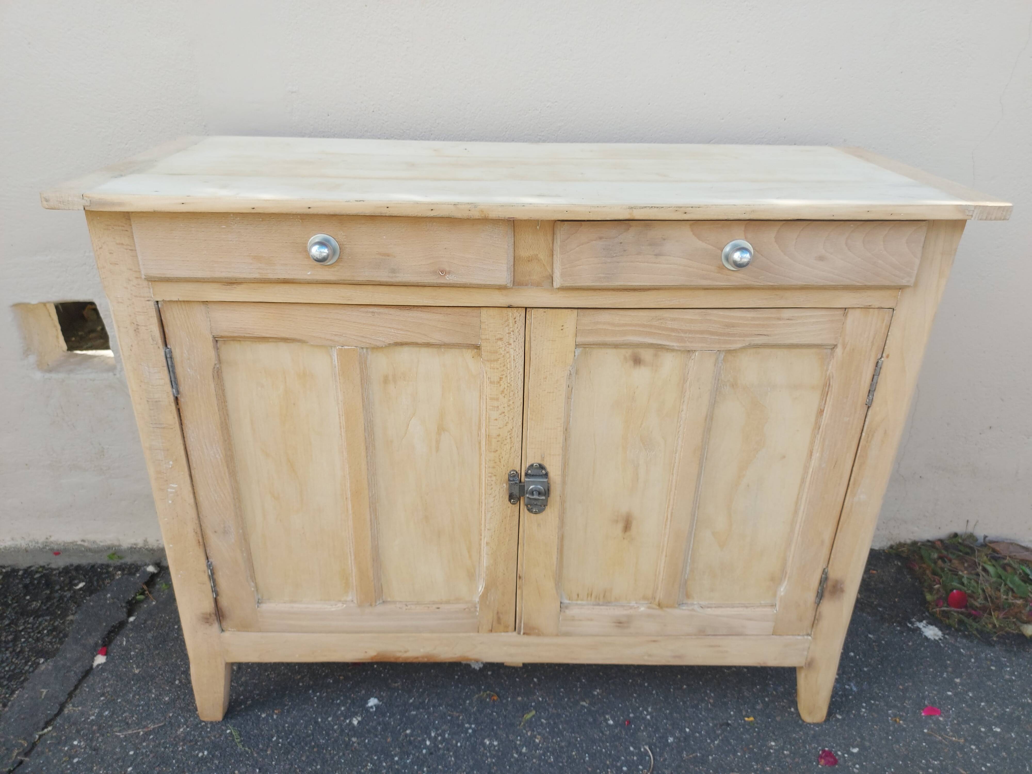 Very beautiful Parisian furniture 1940 stripped and sanded