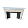 Louis XVI style fireplace in Carrara marble, circa 1880