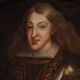 Antique Spanish portrait from the 17th century, Charles II of Spain