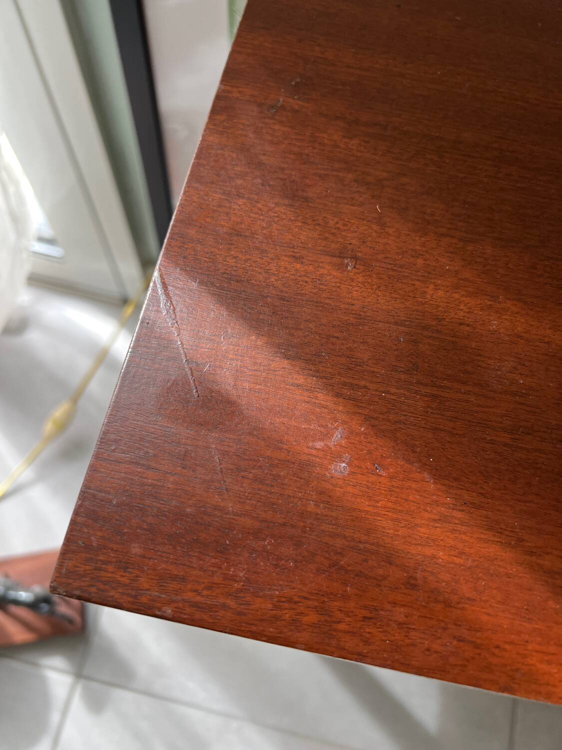 Vintage wooden bedside table