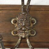 Wall coat rack with 7 hooks with gargoyles