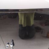 Modernist art deco black lacquered buffet