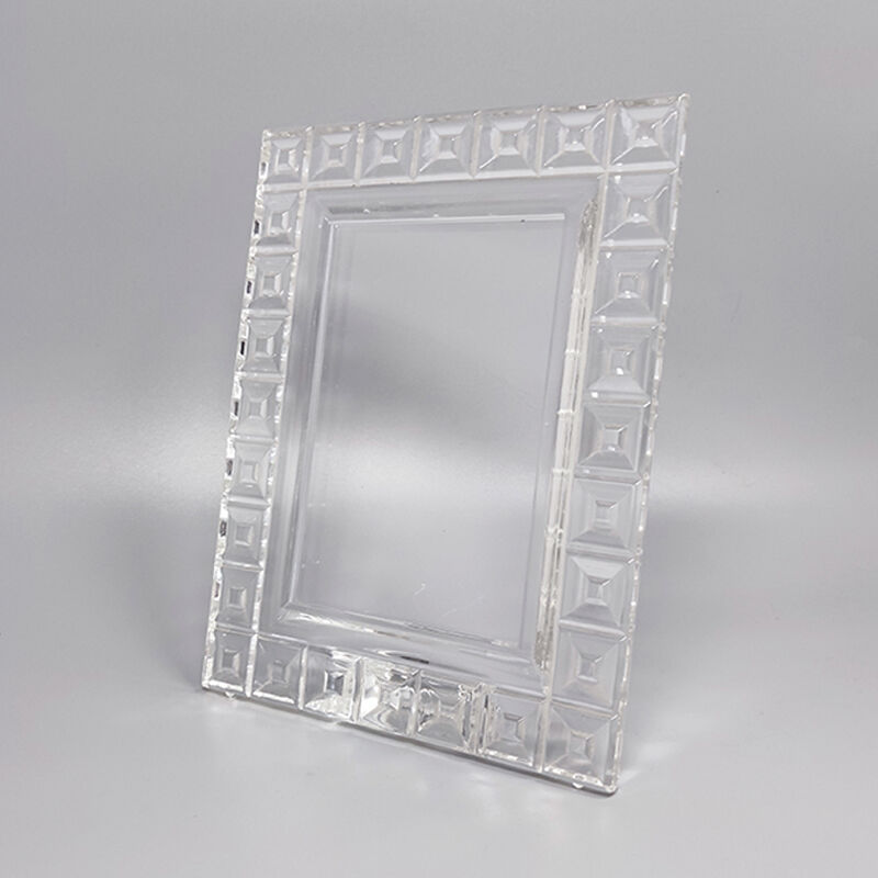 1960s crystal photo frame by rosenthal, made in germany