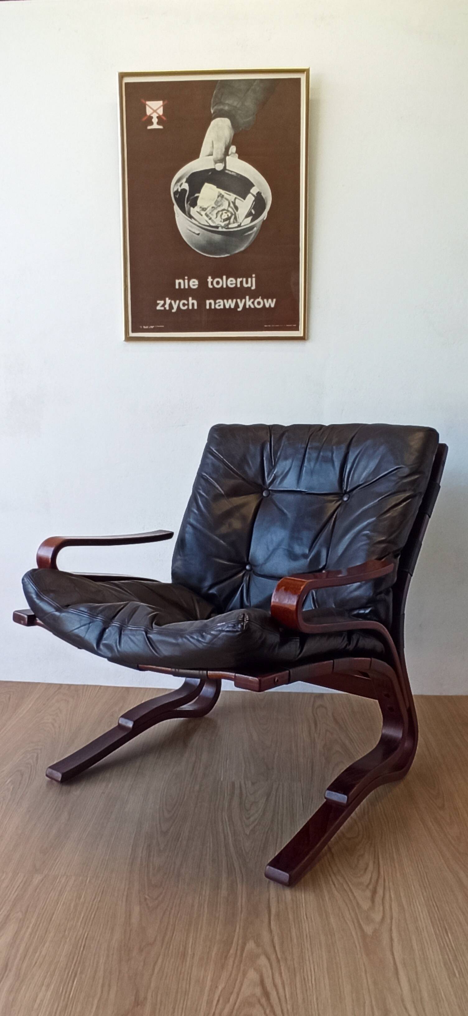 Scandinavian  Lounge Chair by Oddvin Rykken, 1960s.