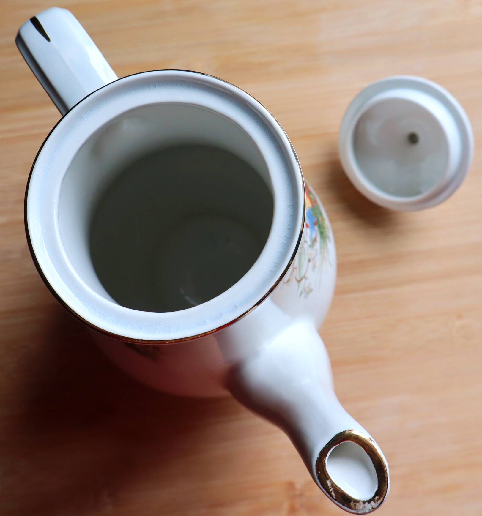 Grande cafetière / théière ancienne "Sens" - Digoin & Sarreguemines