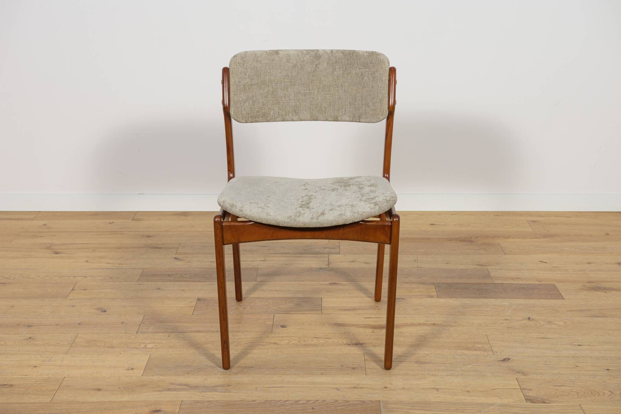 Mid-Century Model 49 Dining Chairs in Teak by Erik Buch for Odense Machine Gunning, 1960s, Set of 4