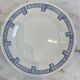 Gien earthenware plate - Lorris collection - blue geometric pattern