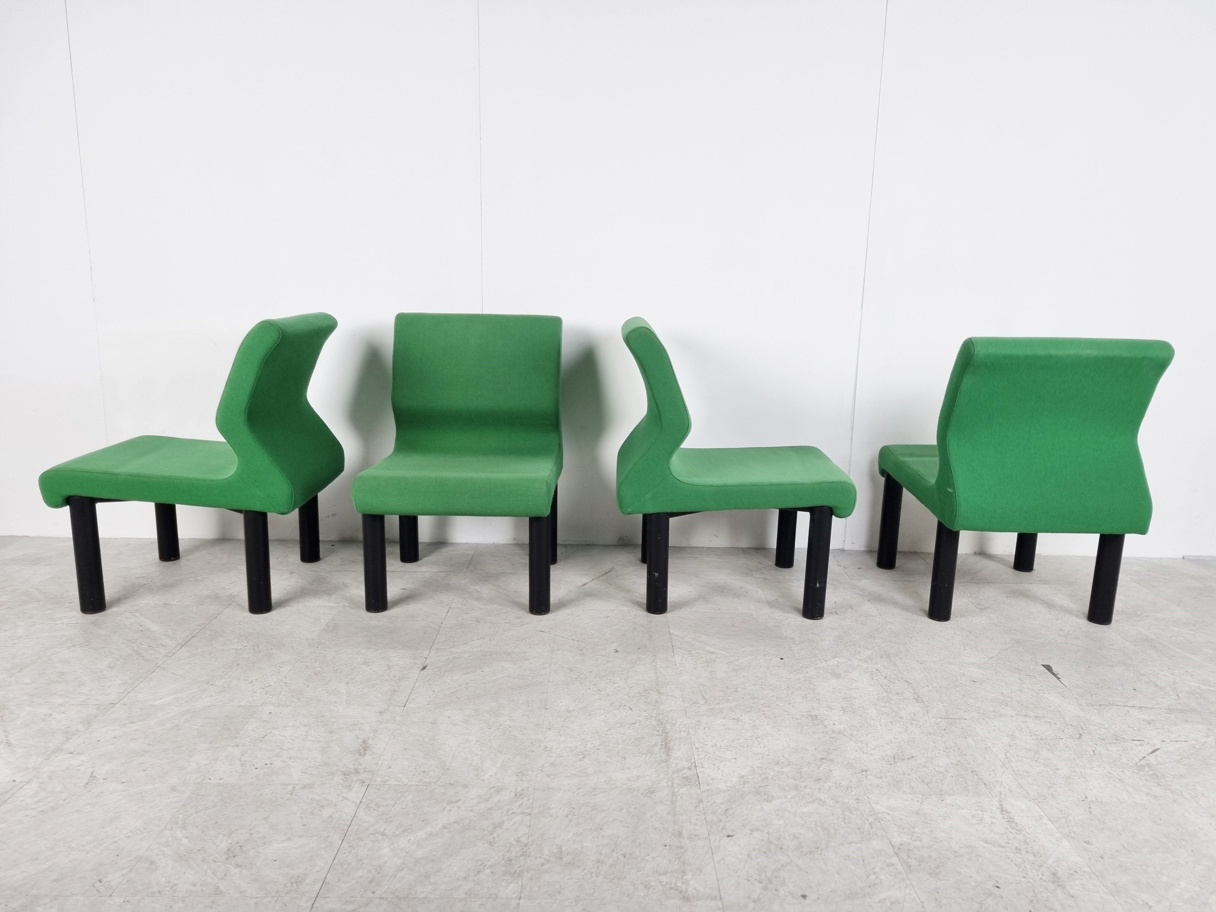 Vintage lounge chairs, 1980s