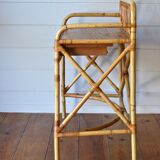 Rattan and bamboo desk