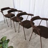 Mid-century modern dining armchairs - 70s niko kralj stol kamnik - set of 4